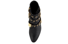 Load image into Gallery viewer, FURY LO GIG ANKLE BOOTS NAPA BLACK GOLD TOE