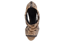 Load image into Gallery viewer, FURY DISA SANDALS PYTHON BEIGE TOE
