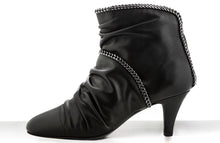 Load image into Gallery viewer, FURY LEA MID HEEL ANKLE BOOTS NAPA BLACK SIDE