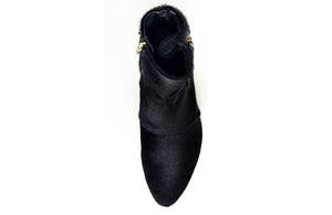 FURY LO ANKLE BOOTS PONY BLACK GOLD TOE
